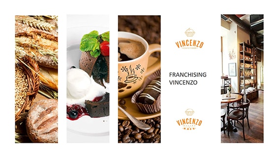 Презентация для франчайзинговой сети кафе «Vincenzo» слайд 1