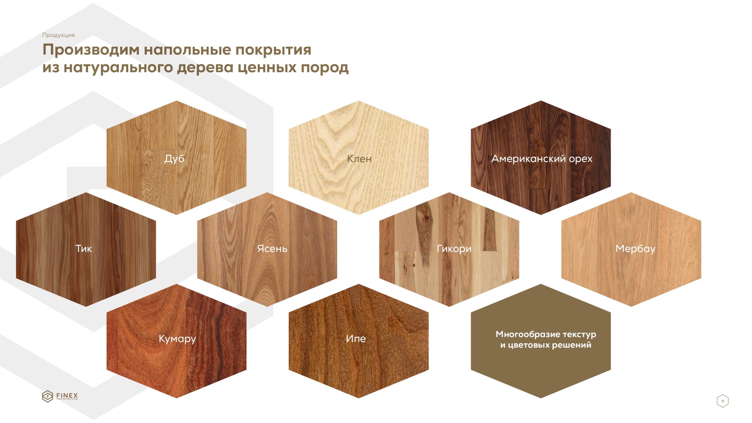 Презентация для производителя напольных покрытий из натурального дерева слайд 3